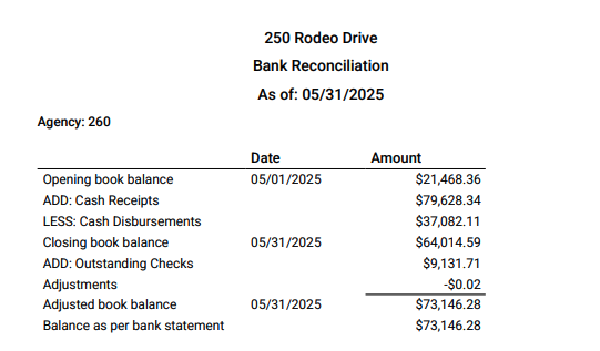 Bank Reconciliation