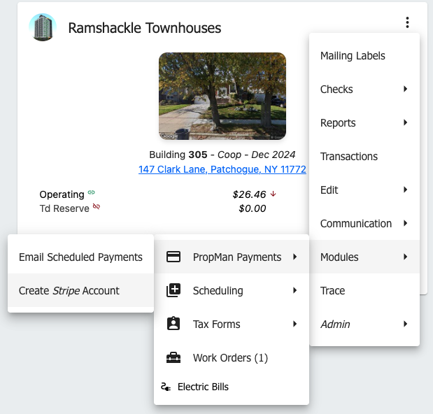 PropMan Payments Setup