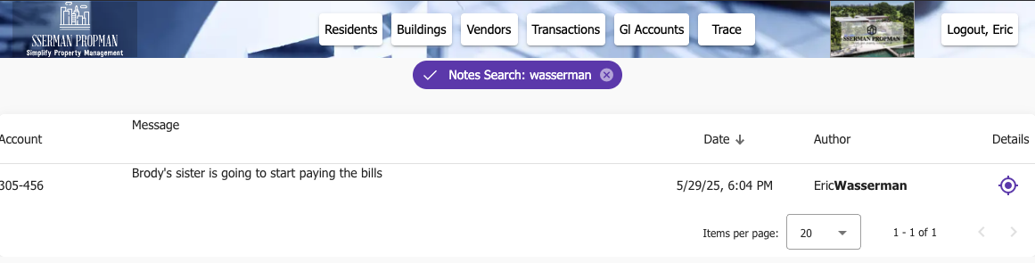 Search Notes